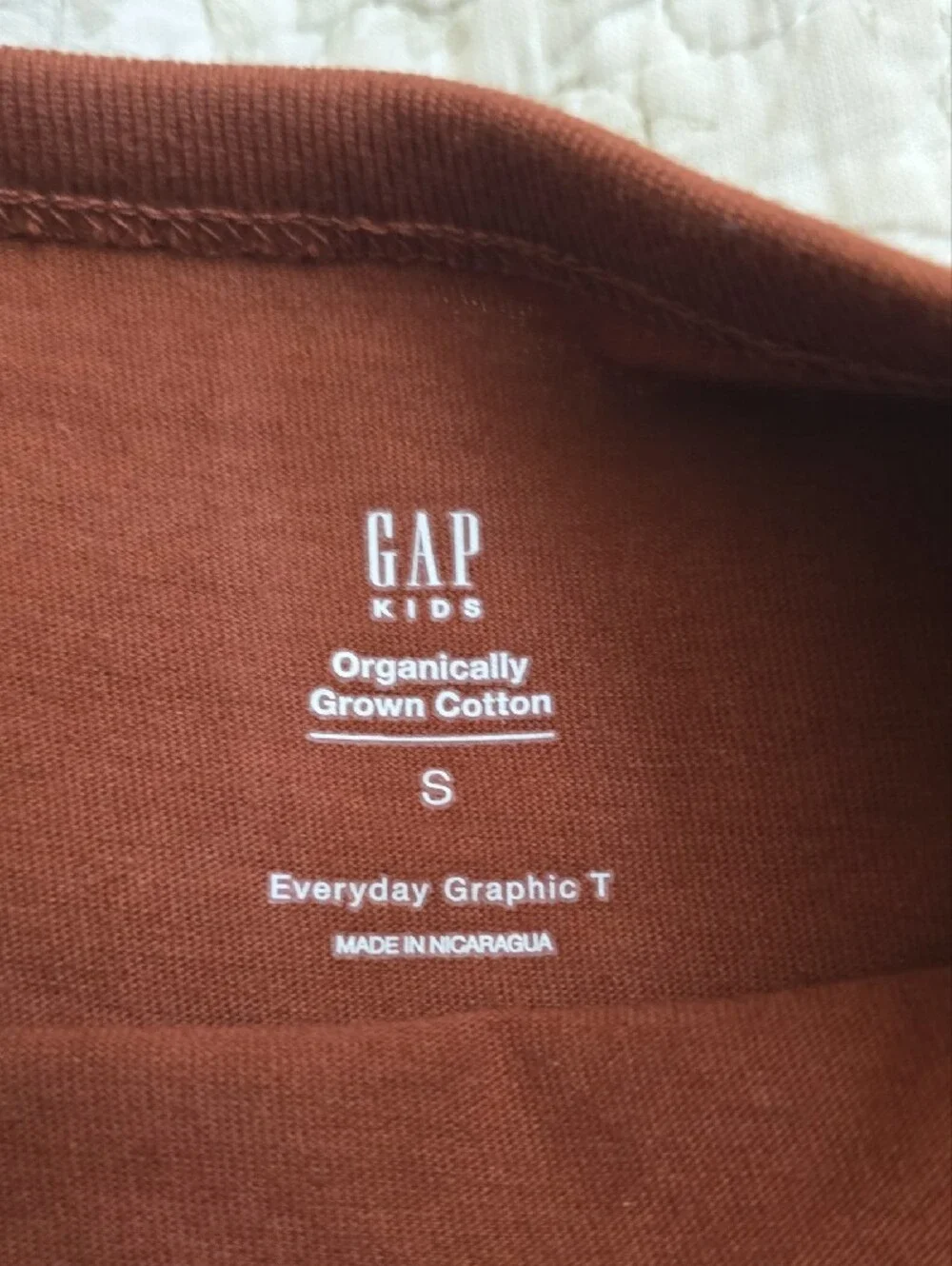 GAP Rust Red Kids' 'TEAM' Football Graphic Tee New